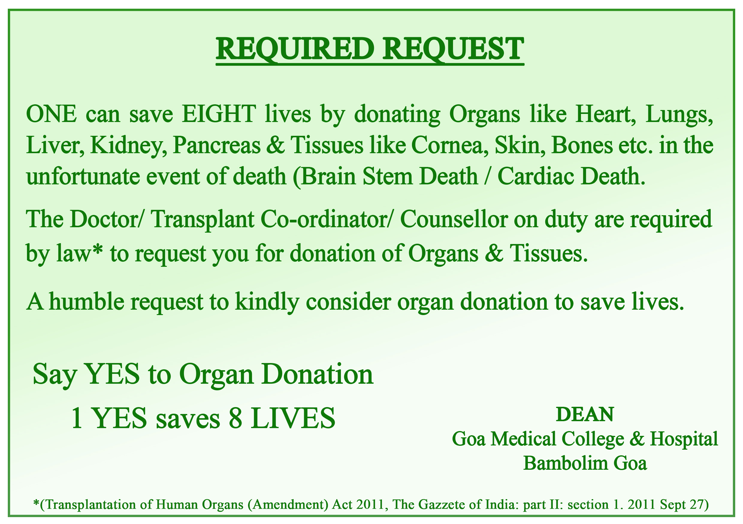 Required Request